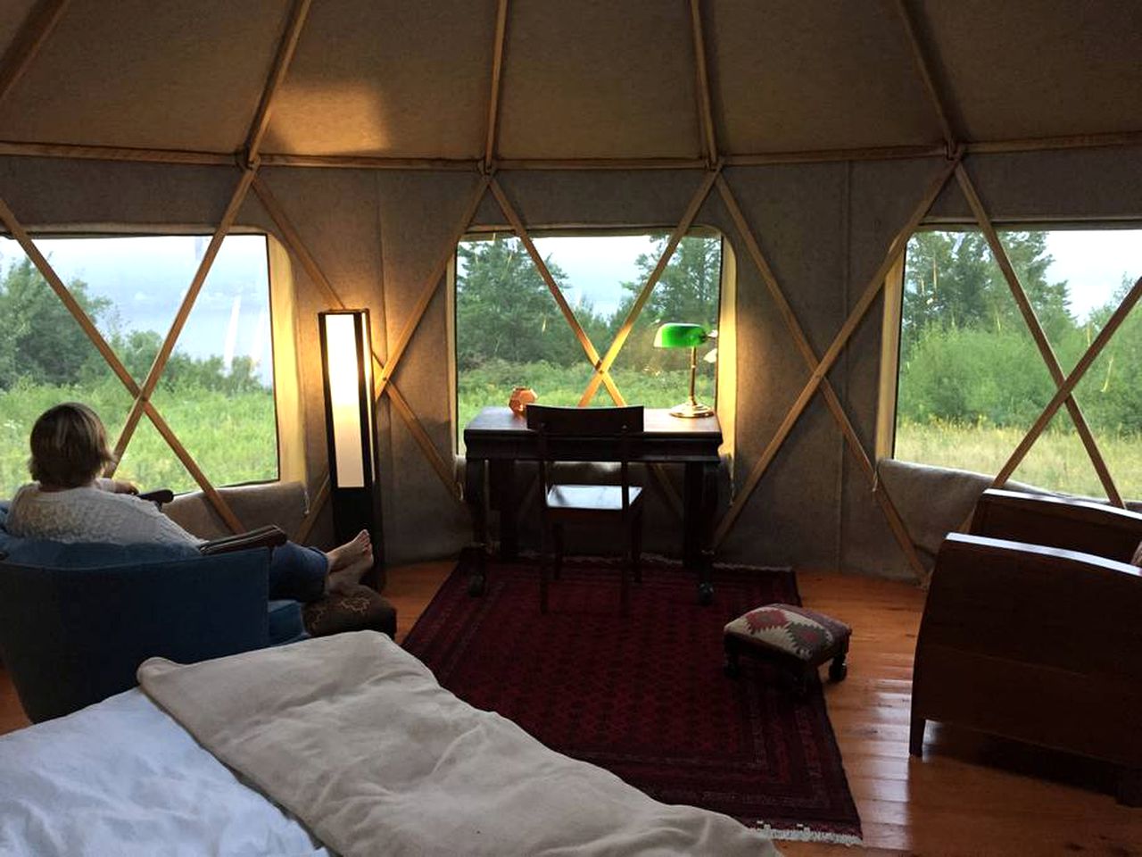 Yurt on Belleisle Bay